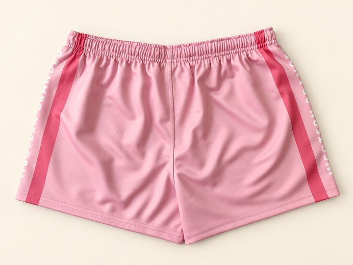 Womens Footy Shorts – Pink