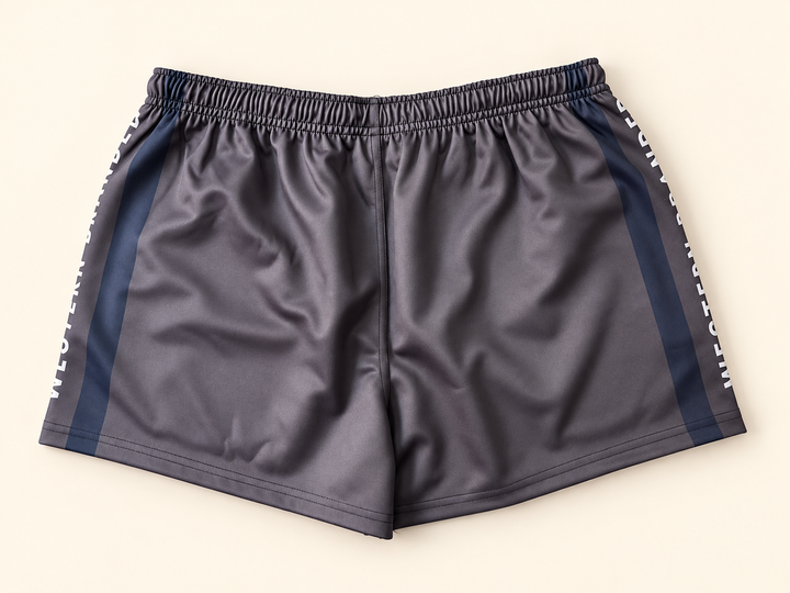 UNISEX Footy Shorts – Charcoal