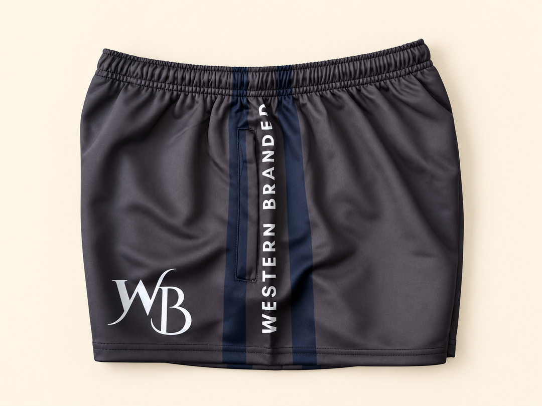 UNISEX Footy Shorts – Charcoal