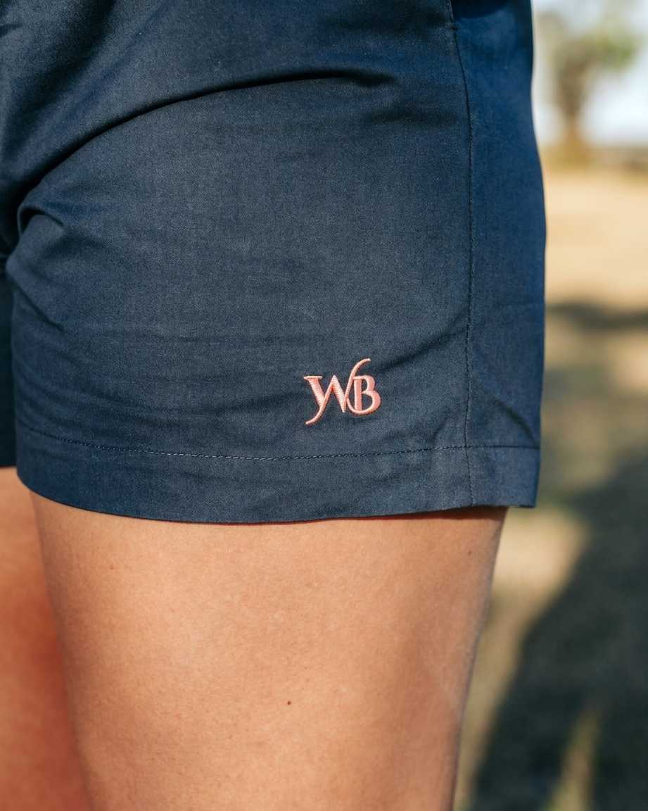 Women's Kimberley Shorts – Navy Blue - enhanced photo DSC07248.jpg